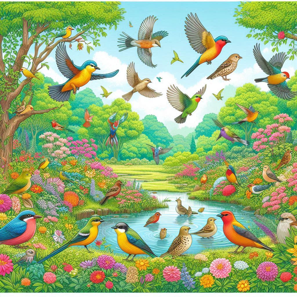 The Enchanted Garden Party: A Symphony of Wild&nbsp;Birds